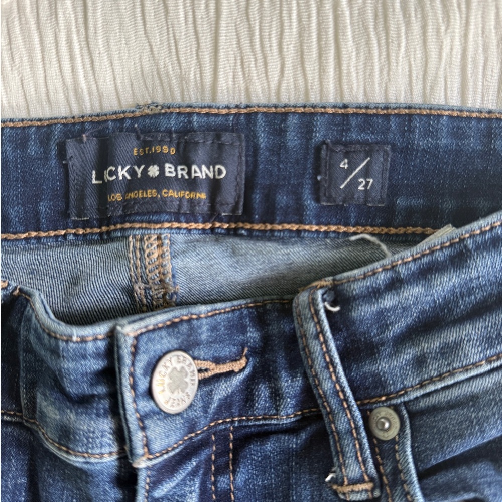 Lucky Brand Ava Skinny Jeans - Dark Blue